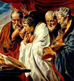 Los cuatro evangelistas. 1620-25. Jacob Jordaens
